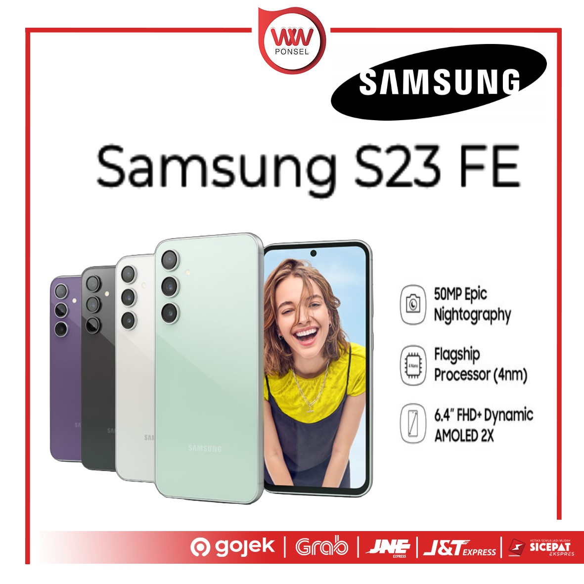 Hp Samsung S23 FE Ram 8GB Internal 256GB Garansi Resmi Harga  9,999,000 Ringgit*Penghantaran Percuma