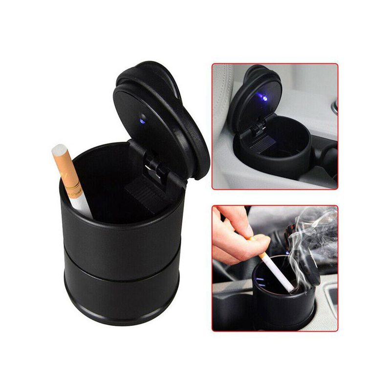Car Ashtray Cup Asbak Mobil Tempat Abu Rokok Lampu LED TWC Store Harga 19,600 rupiah*Gratis Ongkir