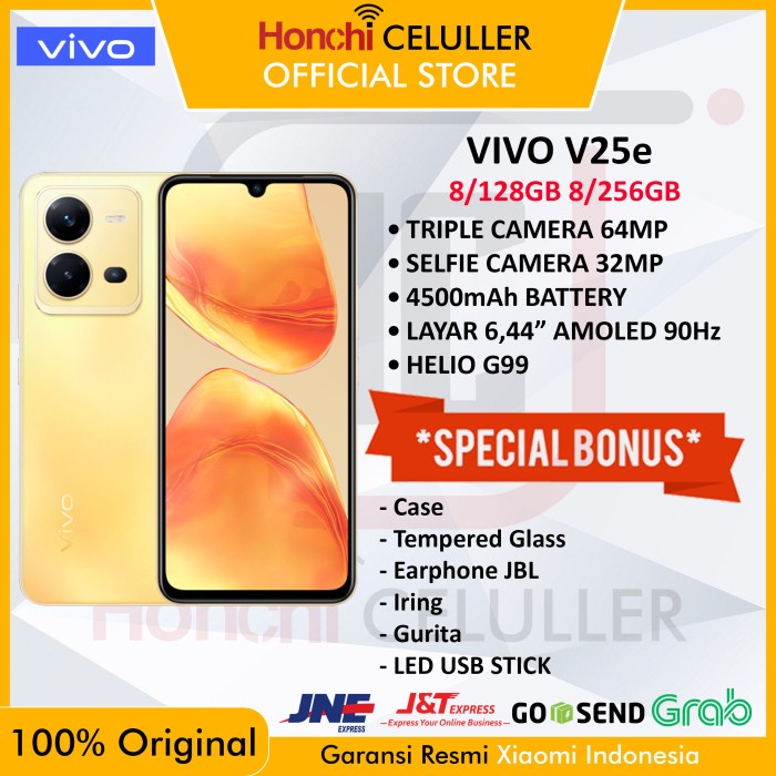 VIVO V25e 8/256 GB 8/128 GB GARANSI RESMI VIVO INDONESIA Harga  3,999,000 Ringgit*Penghantaran Percuma