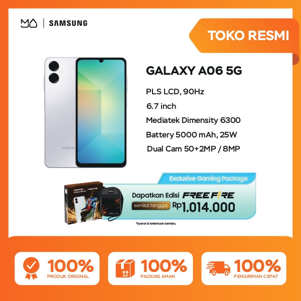 Samsung Galaxy A06 5G 6/128GB Gaming - Garansi Resmi Giá 2,358,000 Đồng*Miễn phí vận chuyển