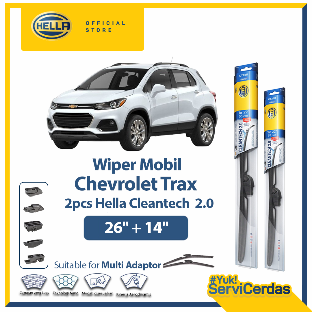 Wiper Mobil CHEVROLET Trax (26”+14”) - HELLA Cleantech 2.0 Giá 345,281 Đồng*Miễn phí vận chuyển