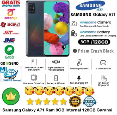 SAMSUNG GALAXY A71 8GB/128GB Promo Price Giá 2,900,000 Đồng*Miễn phí vận chuyển