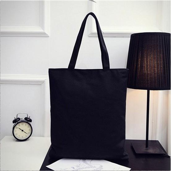 basic black tote bag