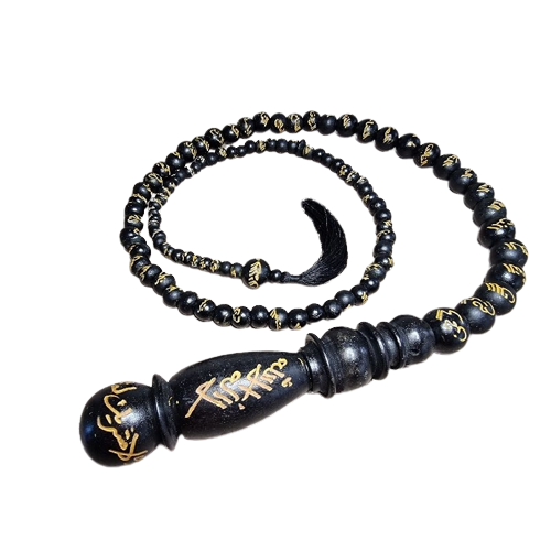 Tasbih kayu cemeti tasbih kayu 99 butir ukir asmaul husna
