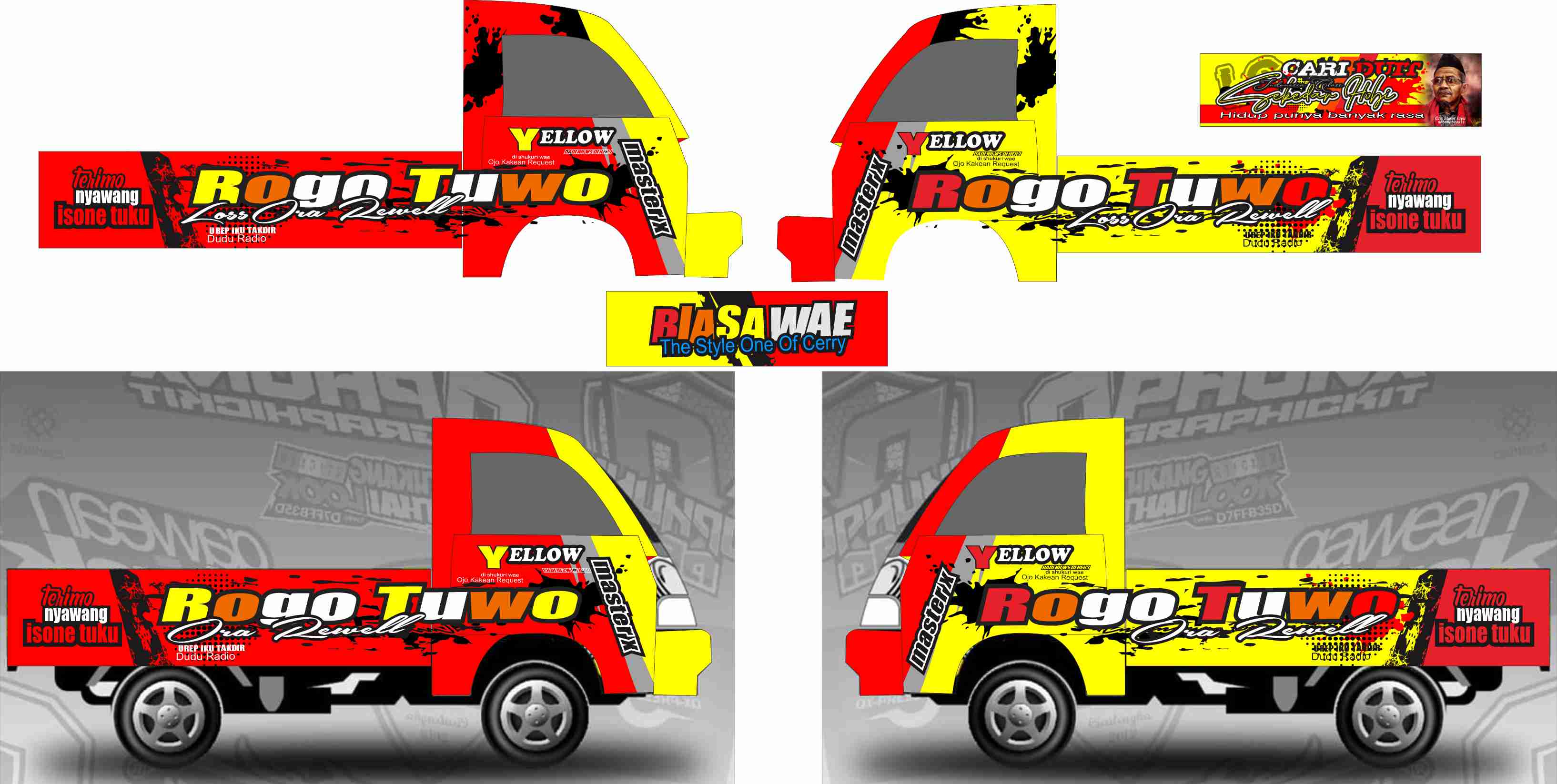 Stiker Full Decal Futura/Carry/T120ss Murah Keren Berkualitas Harga 1,500,900 Ringgit*Penghantaran Percuma