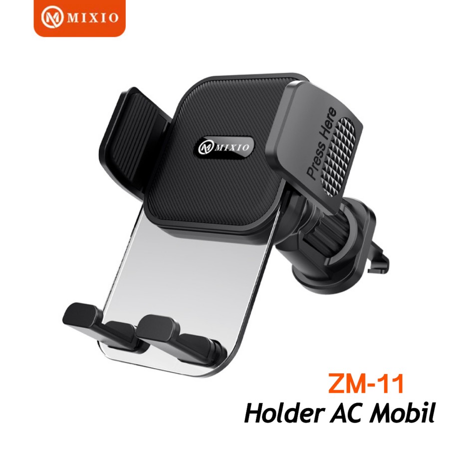 MIXIO ZM-11 CAR HOLDER AIR VENT METAL CAR MOUNT PHONE HOLDER MOBIL Harga 98,000 rupiah*Gratis Ongkir