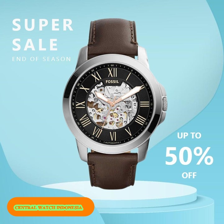 JAM TANGAN PRIA KASUAL FOSSIL AUTOMATIC 