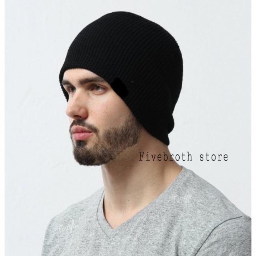 Kupluk beanie hat pria dewasa kupluk 