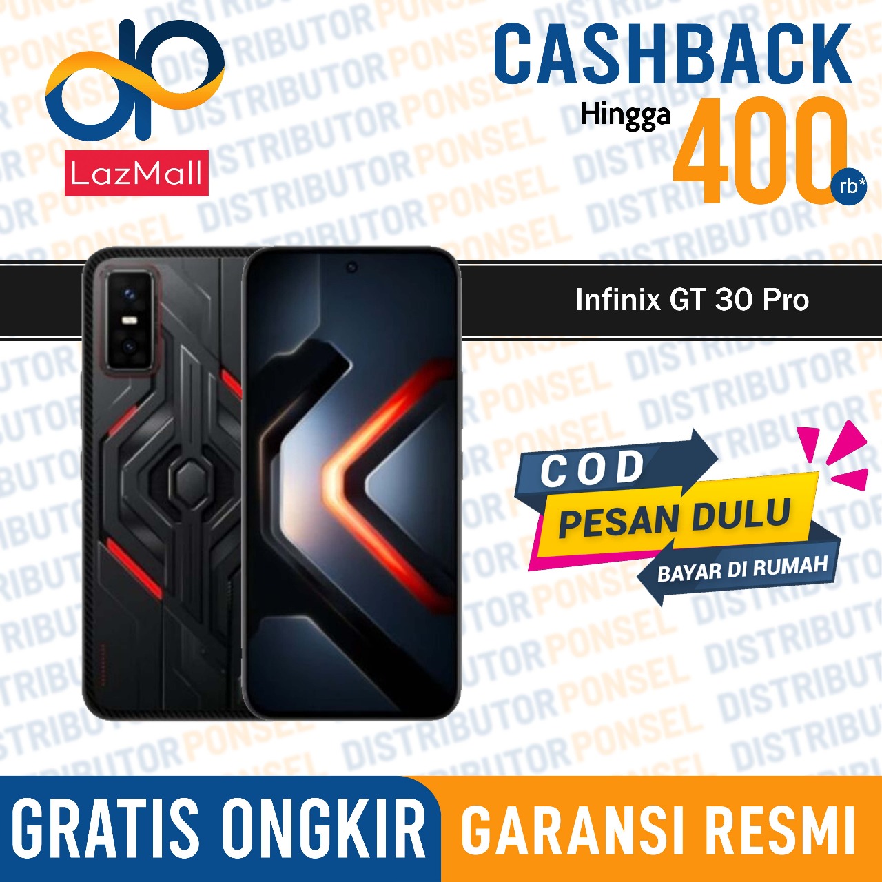 Infinix GT 30 Pro 8/256GB 5G Shadow Ash Garansi Resmi 1 Tahun Harga  3,886,000 Ringgit*Penghantaran Percuma