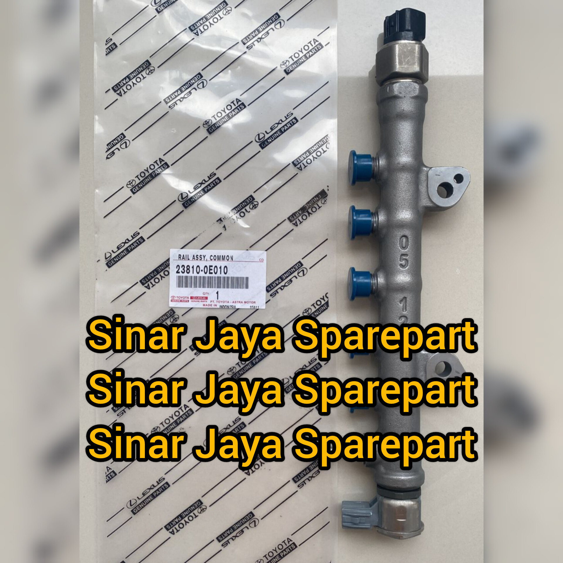Common rail Assy Hilux Revo 2.4cc Fortuner vrz 2.4cc Innova reborn 2.4cc original 2310-0e011 Harga 7,750,000 rupiah*Gratis Ongkir