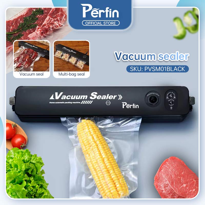 Perfin PVSM01 Vacum Sealer Vakum Makanan Mesin Basah Dan Kering Tas Vakum Gratis Harga 42,900 rupiah*Gratis Ongkir