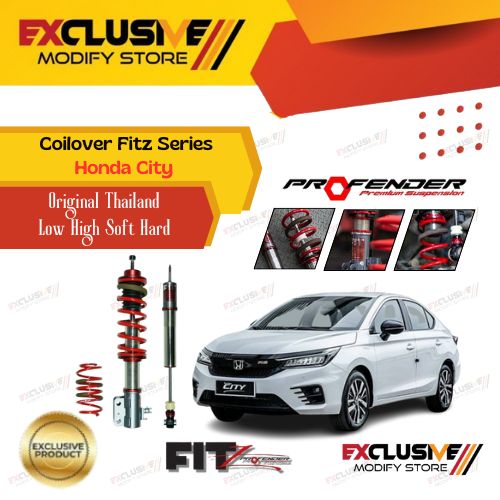Coilover Fitz Series Honda City GN original Thailand Low High soft hard adjustable Giá 15,600,000 Đồng*Miễn phí vận chuyển
