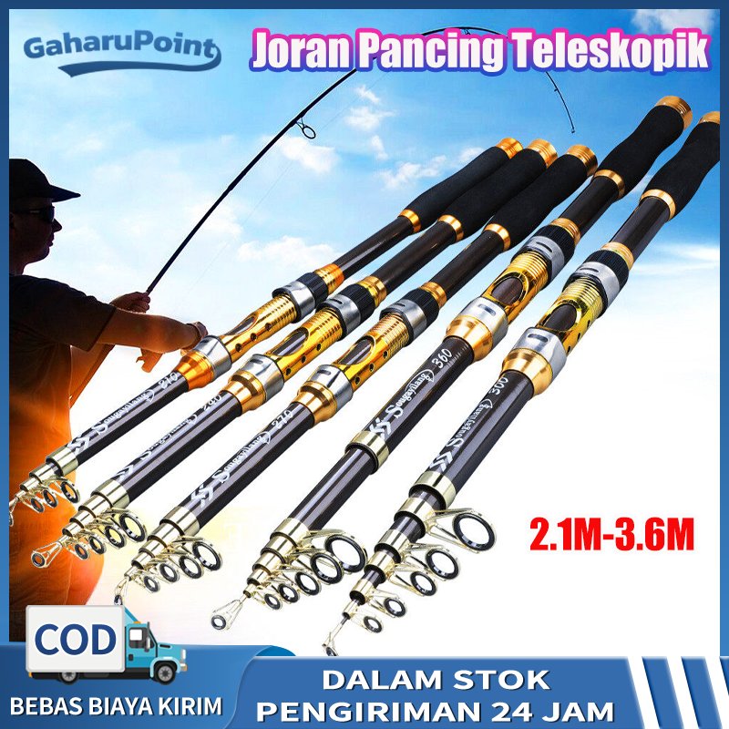 1.65m/1.8m/2.1m joran pancing,joran pancing kuat 50kg,joran murah cuci  gudang, joran casting ,joran pancing ikan mas, joran bc, joran karbon asli  japan ,joran ul lentur dan kuat,Joran Pancing Bahan FRP Ultra Ringan Bahan