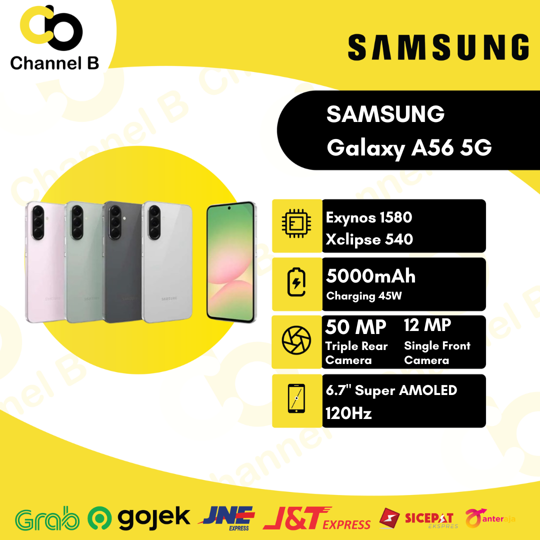 Samsung Galaxy A56 5G Smartphone ( Ram 8GB + Rom 256GB | Ram 12GB + Rom 256GB ) Garansi Resmi Giá 6,699,000 Đồng*Miễn phí vận chuyển