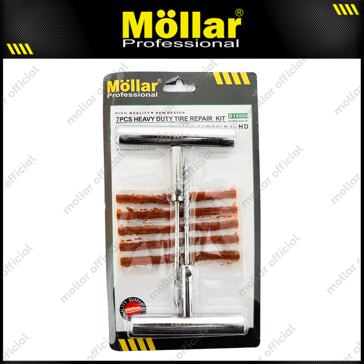 MOLLAR B15000 Alat Tambal Ban Tubles Besi Tubeless Tire Repair Kit Harga 46,500 rupiah*Gratis Ongkir