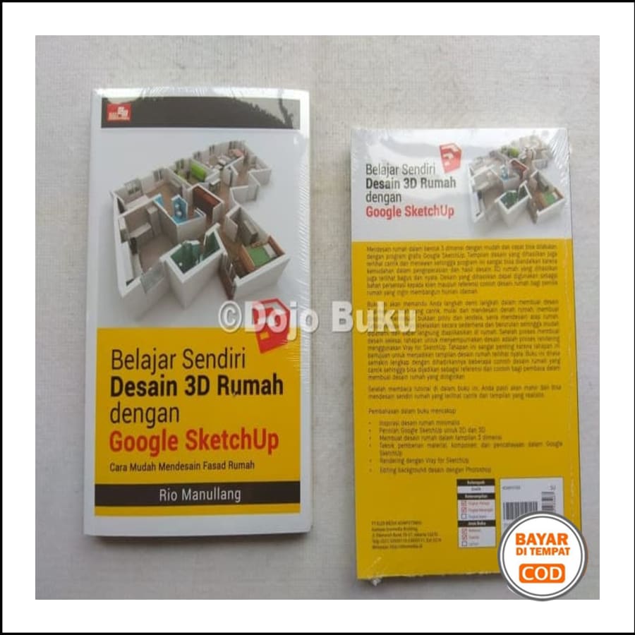 BAYAR DITEMPAT BUKU Belajar Sendiri Desain 3D Rumah Dengan Google SketchUp Rio Manullang Langsung Proses Hari Yg Sama Lazada Indonesia