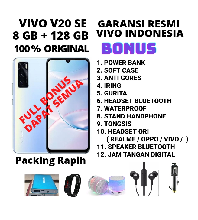 VIVO V20 SE RAM 8/128 GRASS GARANSI RESMI Harga  3,150,000 Ringgit*Penghantaran Percuma