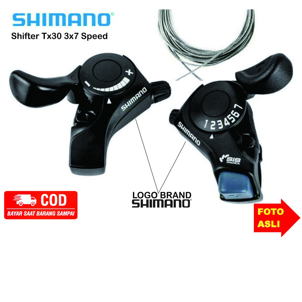 Beli Shifter Shimano 3x7 Speed Original Online Harga Terbaik