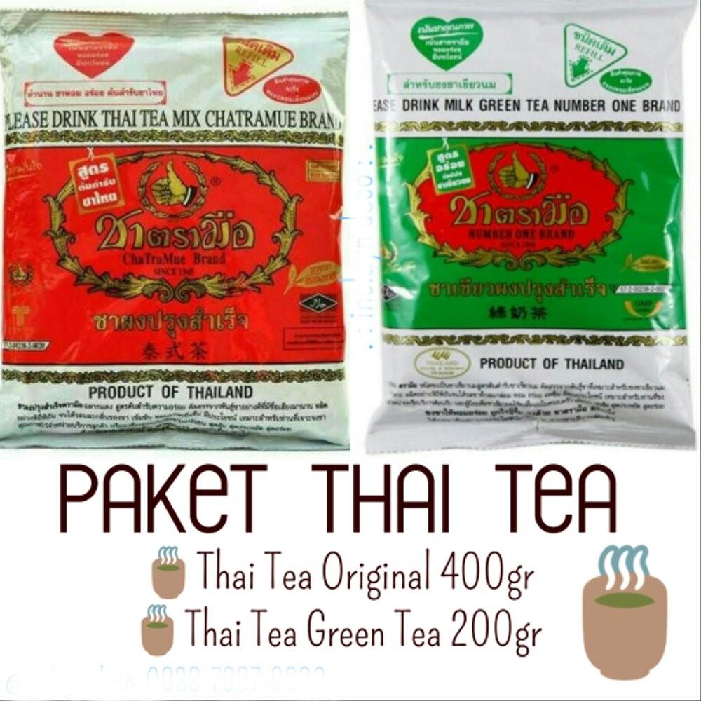 Paket Thai Tea dan Green Tea Chatramue Number One Brand