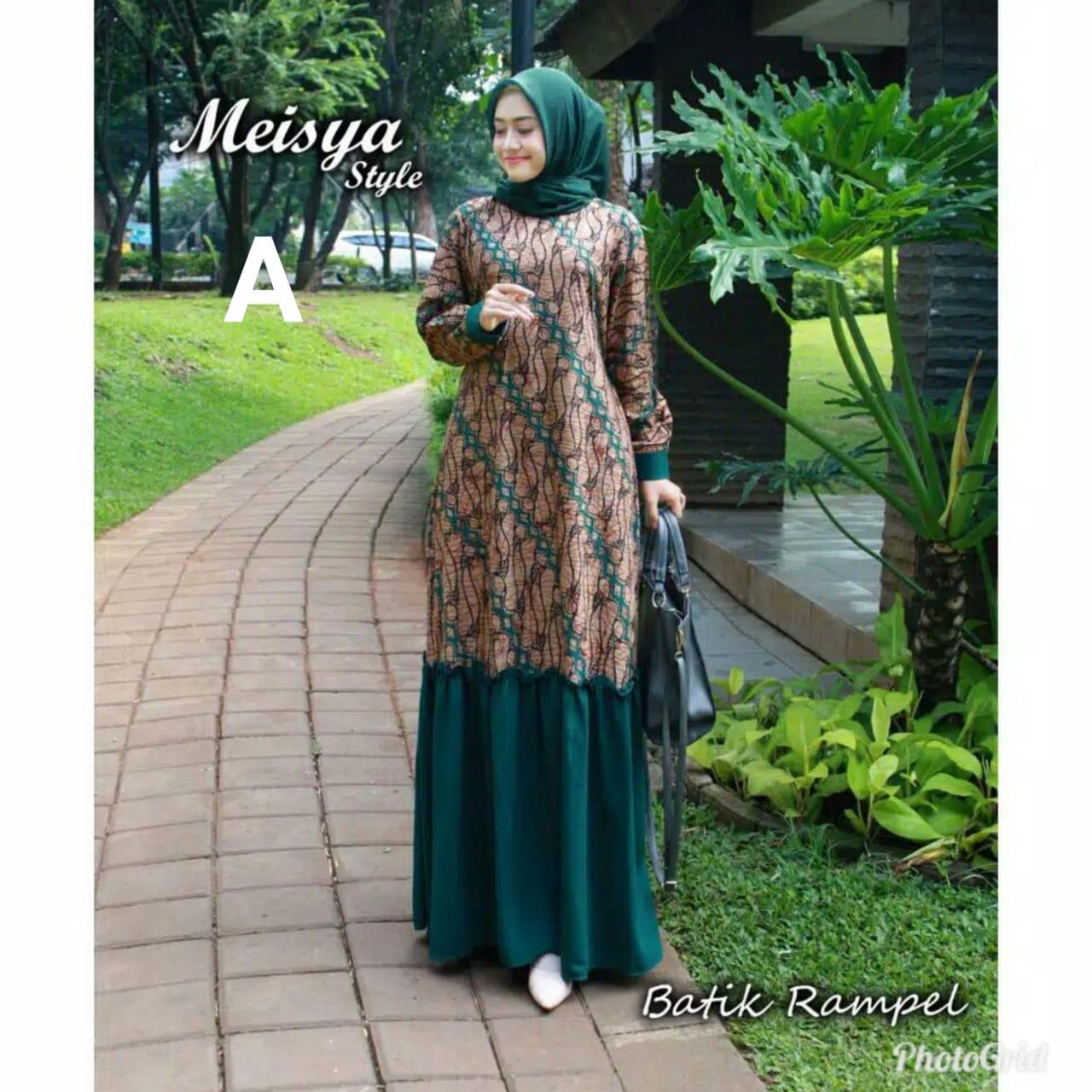 BAYAR DITEMPAT (COD) - DISKON 50% - Baju Batik Wanita / Batik Modern / Gamis Wanita Terbaru / Batik/ Baju Muslim Wanita Terbaru 2019 / Baju Batik Modern / Batik Kondangan / Batik Keluarga / Batik Pekalongan - Batik GAMIS MEISYA STYLE