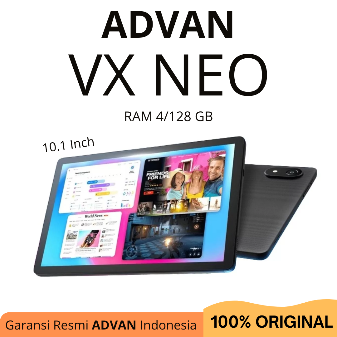 ADVAN TAB VX NEO 4/128 GB 10.1” - Garansi Resmi Giá 1,495,000 Đồng*Miễn phí vận chuyển