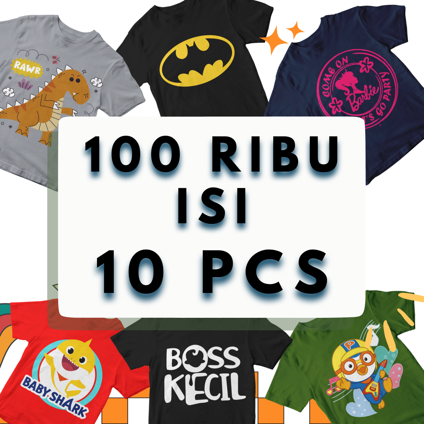 Baju Kaos Distro Anak Laki Paket Hemat Karakter Cowok Keren Import 1 - 10 Tahun - Hypelane Kids - Merek Hypelane Harga 59,900 rupiah*Gratis Ongkir