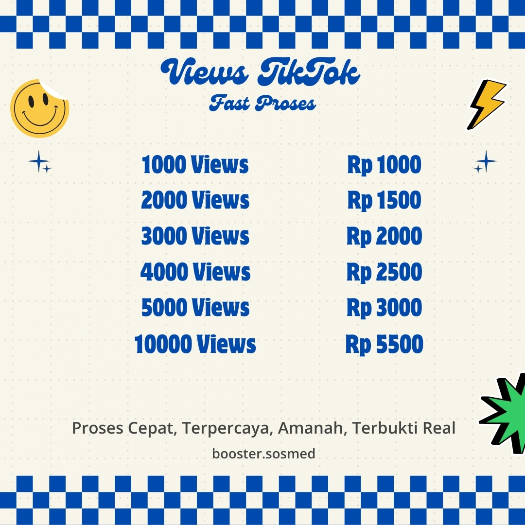 Views Tik**Tok Termurah Bergaransi Harga 1,000 rupiah*Gratis Ongkir