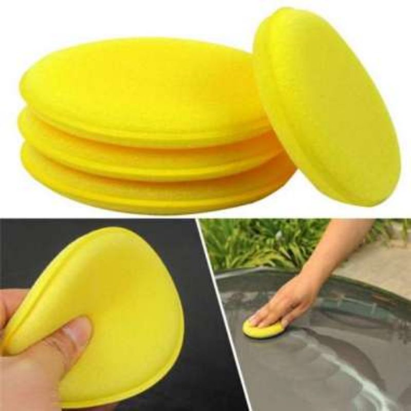 busa pad spon pad applicator pad busa poles busa waxing busa aplikator deatiling busa gosok bulat 10cm Harga 5,054 rupiah*Gratis Ongkir