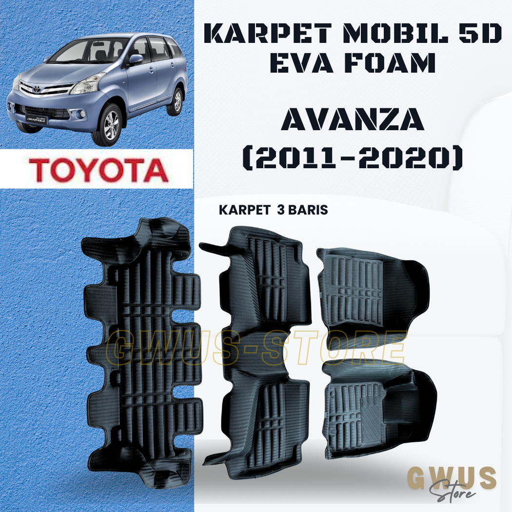 Karpet mobil 5D TOYOTA AVANZA Premium Car Mat EVA FOAM Mangkok Harga 980,000 rupiah*Gratis Ongkir
