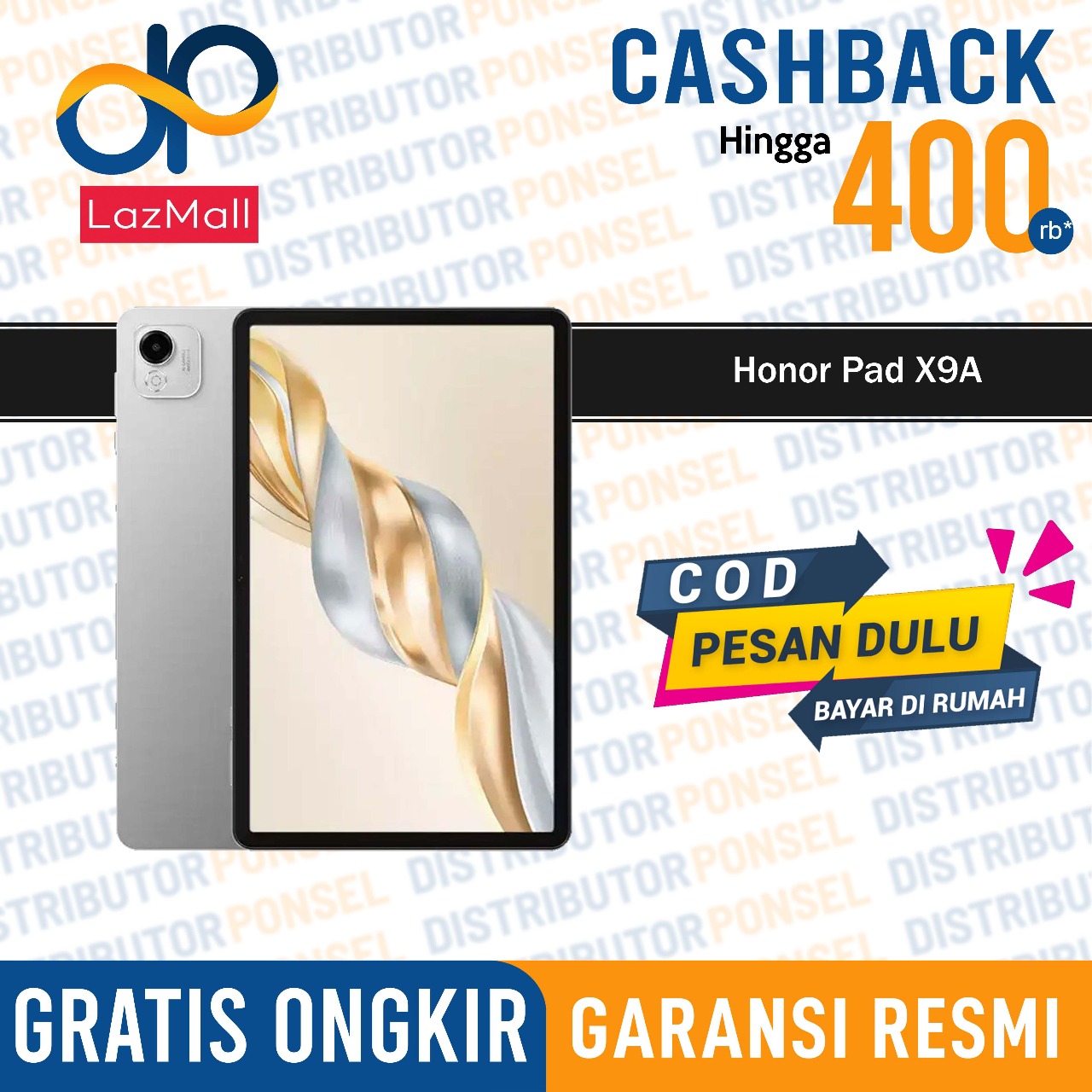 Honor Pad X9A 8/128GB + Keyboard Layar 11.5 inch Snapdragon 685 Garansi Resmi Harga 3,886,000 rupiah*Gratis Ongkir