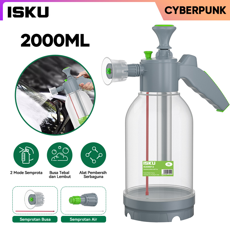 Isku 2L Hand Snow Foam Sprayer Premium Home Car Motorcycle Washing Tool Best Selling Soap Foam Spray Harga 42,000 rupiah*Gratis Ongkir