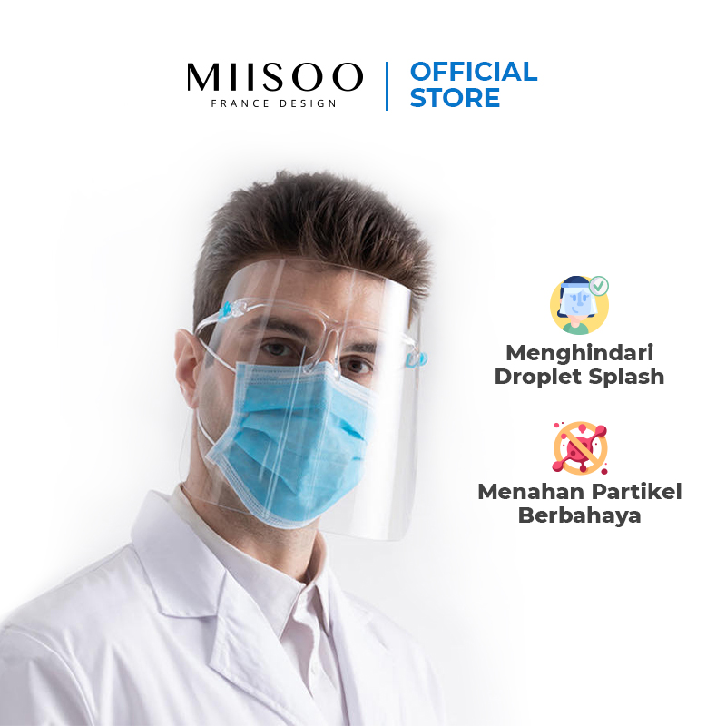 Miisoo faceshield glasses face shield Harga 2,000 rupiah*Gratis Ongkir
