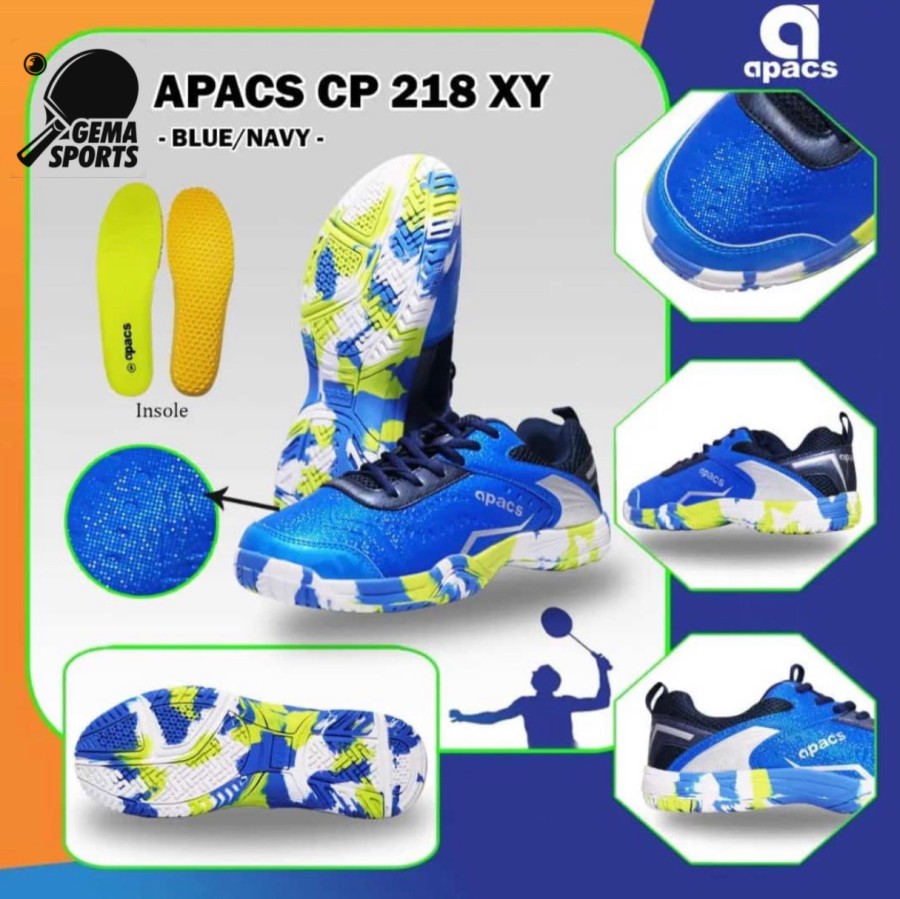 SEPATU BULUTANGKIS BADMINTON SHOES APACS CP 218 XY Lazada Indonesia