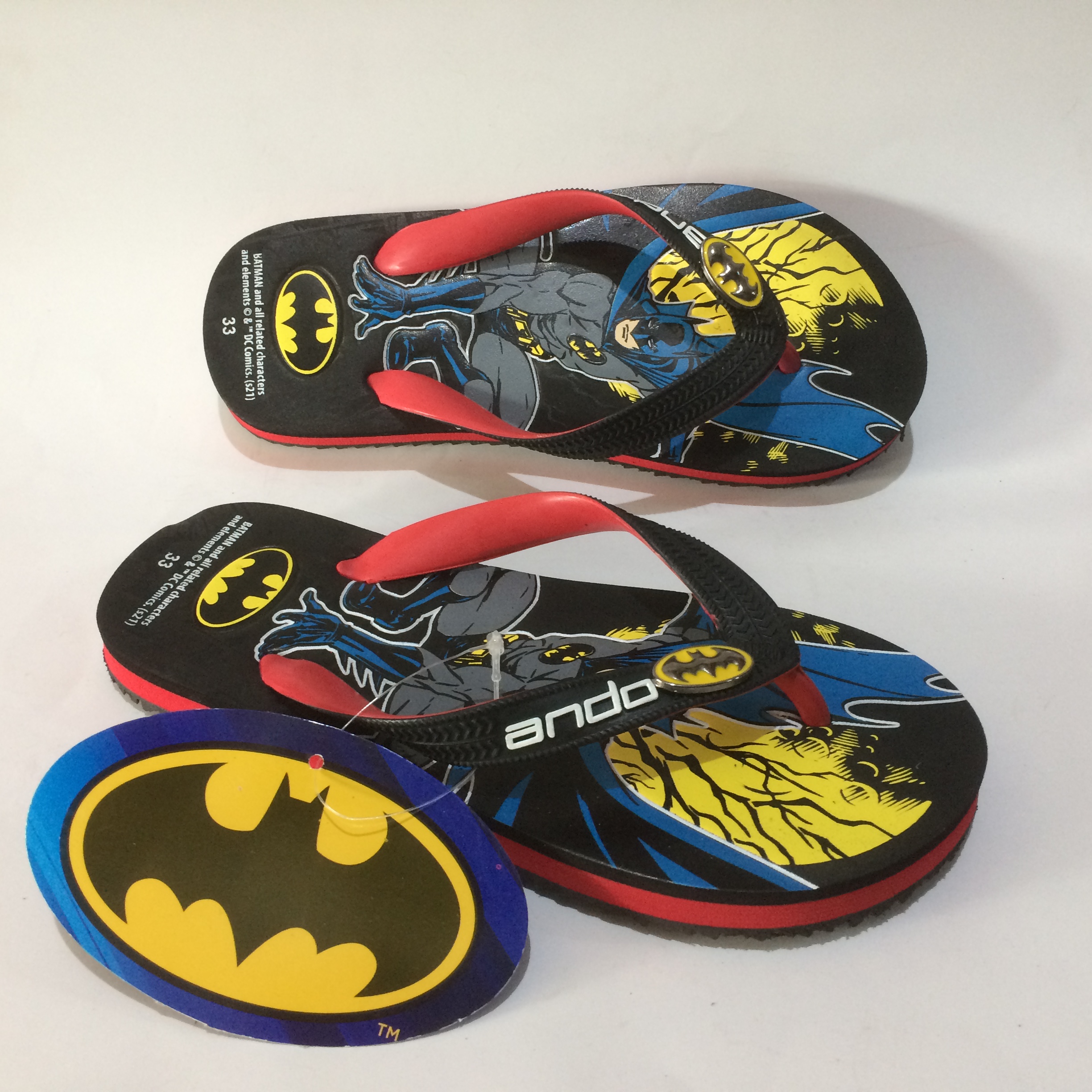 Ando BT 210 Sandal Jepit Rubber Anak Motif Batman Karakter