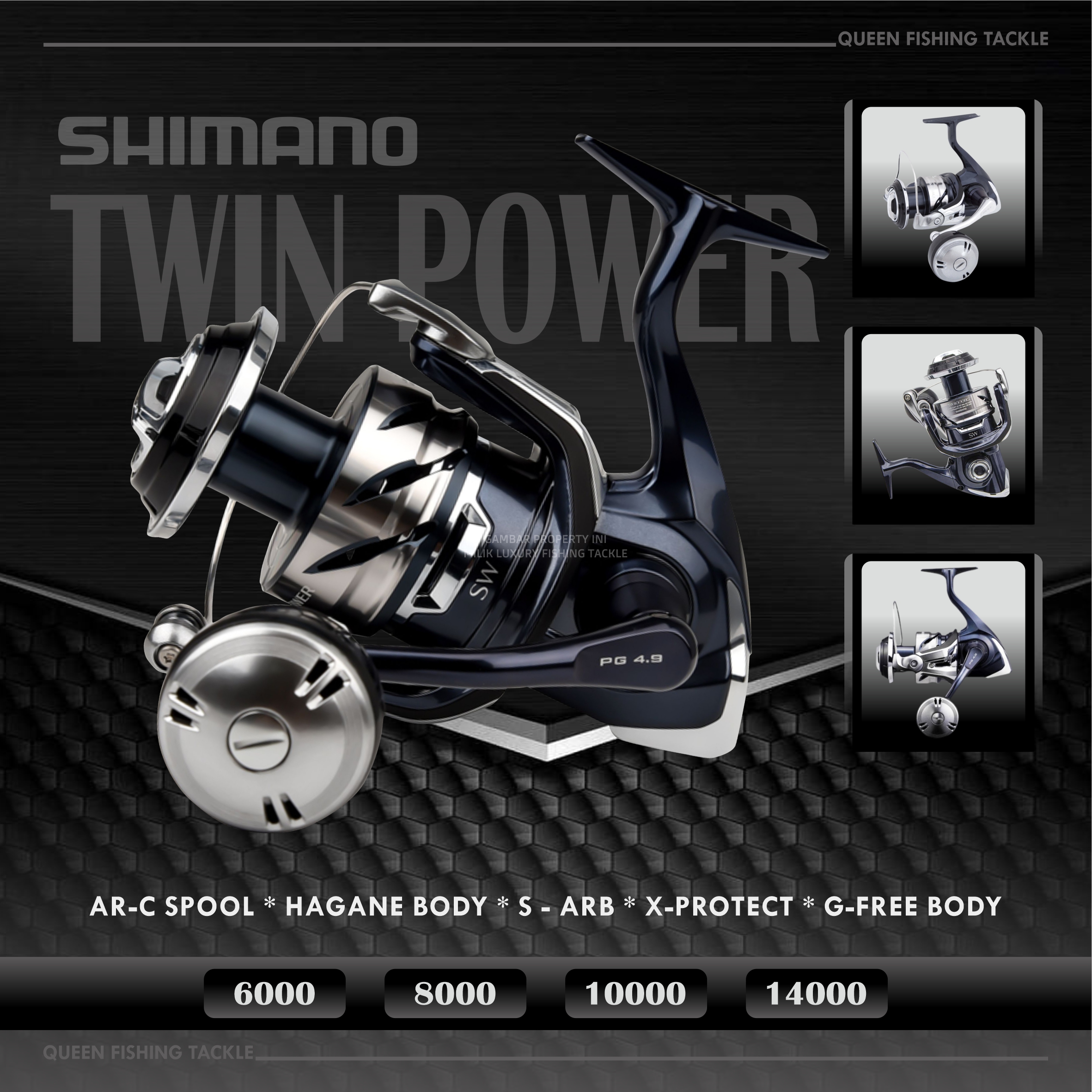Jual Reel Shimano Twin Power 8000 Terbaru - Apr 2024