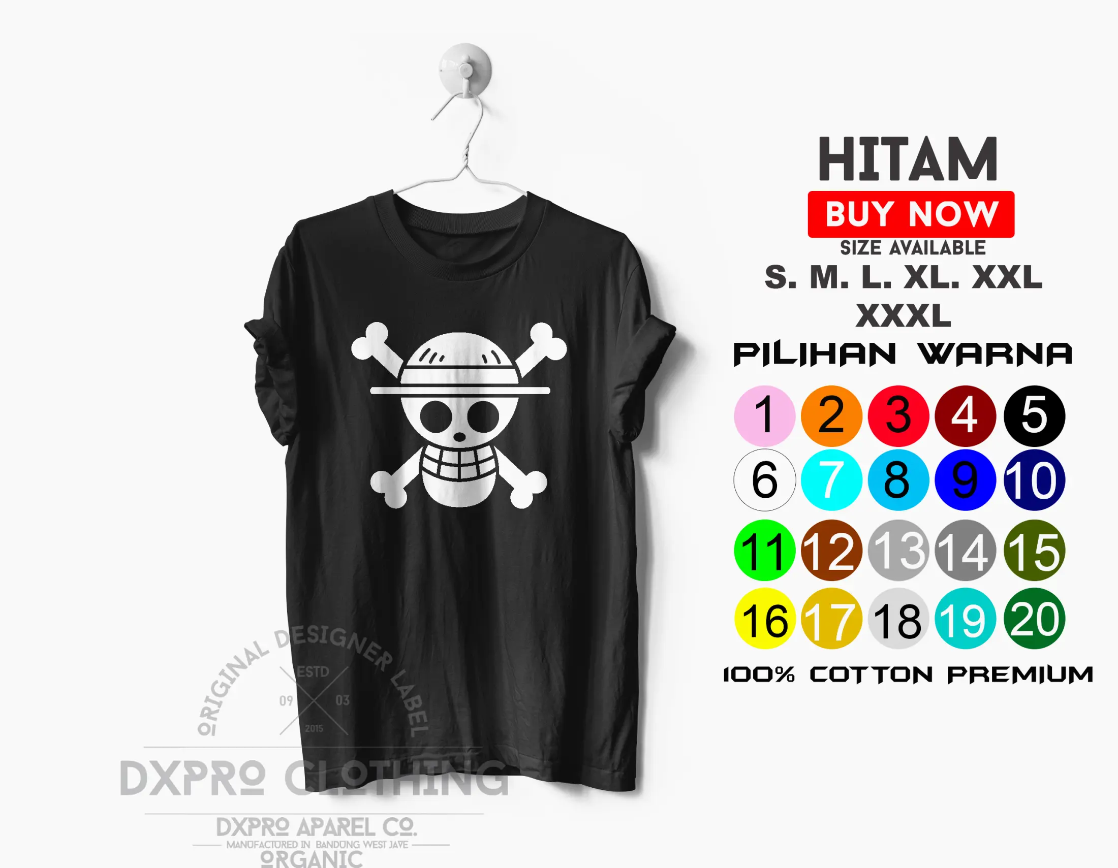 Kaos Baju Distro Jolly Roger Bajak Laut Straw Hat Pirates Shp One Piece Lazada Indonesia