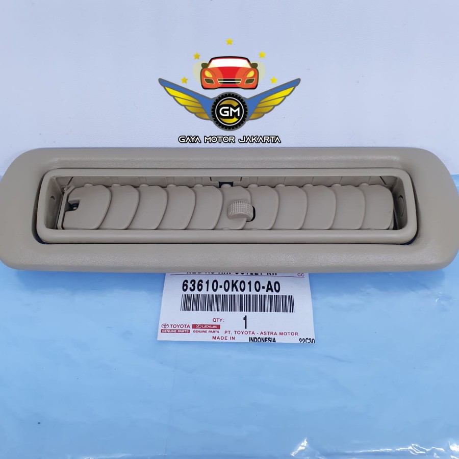 Grille Grill Kisi AC Belakang Toyota Innova 63610-0K010-A0 Krem Giá 351,000 Đồng*Miễn phí vận chuyển
