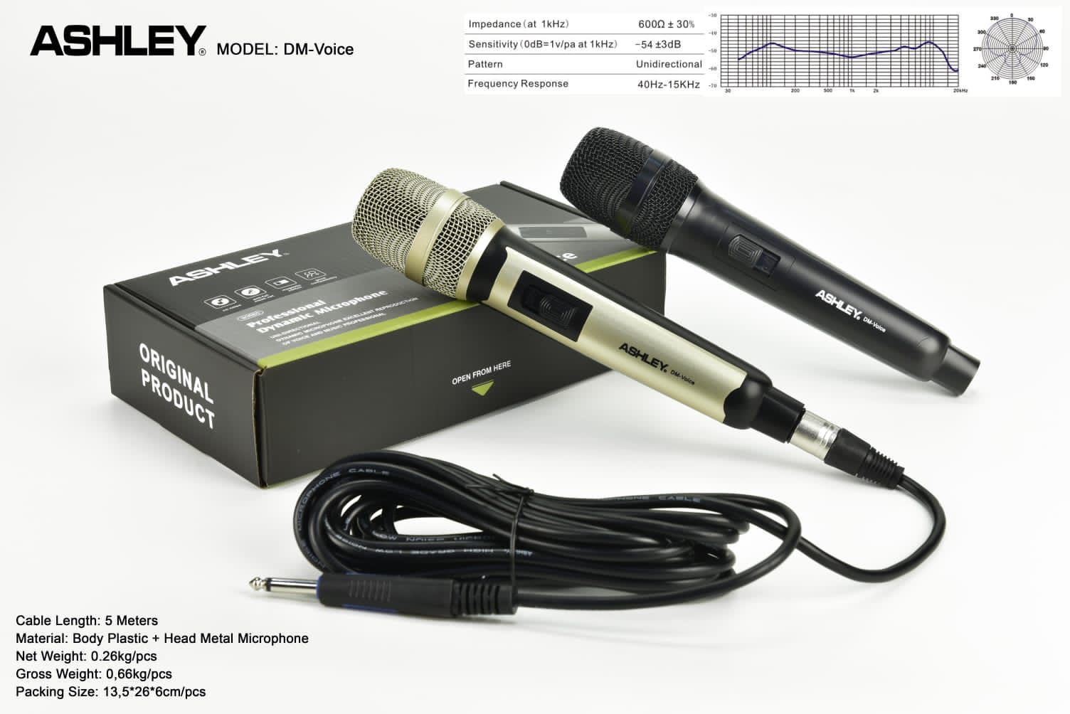 MIC KABEL ASHLEY DM VOICE / ASHLEY DMVOICE MIC KABEL ORIGINAL Harga 134,245 rupiah*Gratis Ongkir