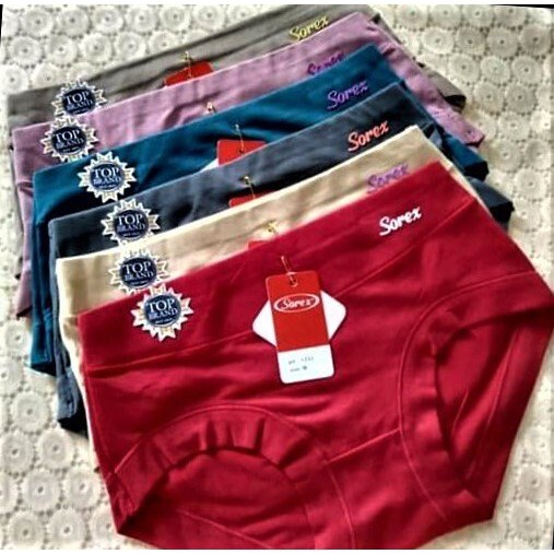 Contains 6 Pcs of the Best Quality Women's Panties, Soft and Smooth Material/Women's Underwear/Women's Panties Harga  35,000 rupiah*Gratis Ongkir