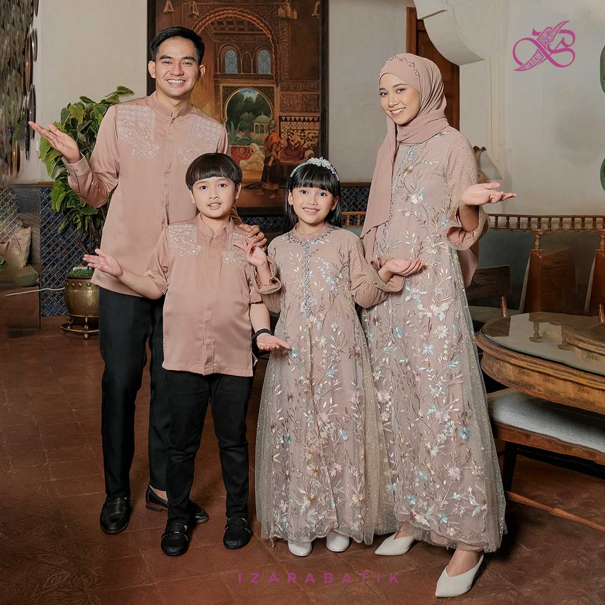 Family Set Ishwara Mocca - Izara Ramadhan Collection