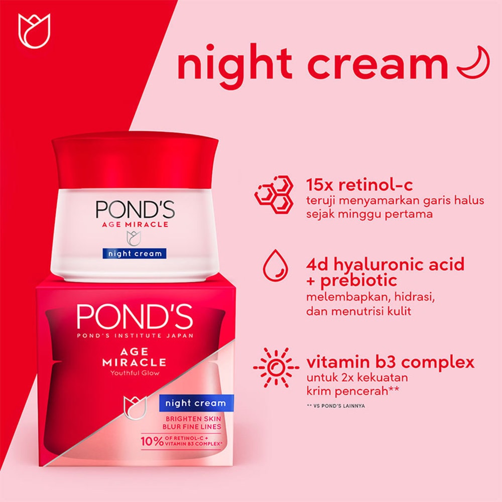 Cream malam store ponds