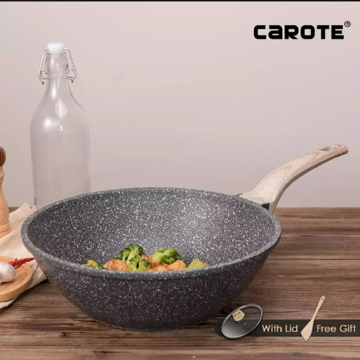 CaROTE by Carote Wok Wok with Lid 7.7 L capacity 36 cm diameter