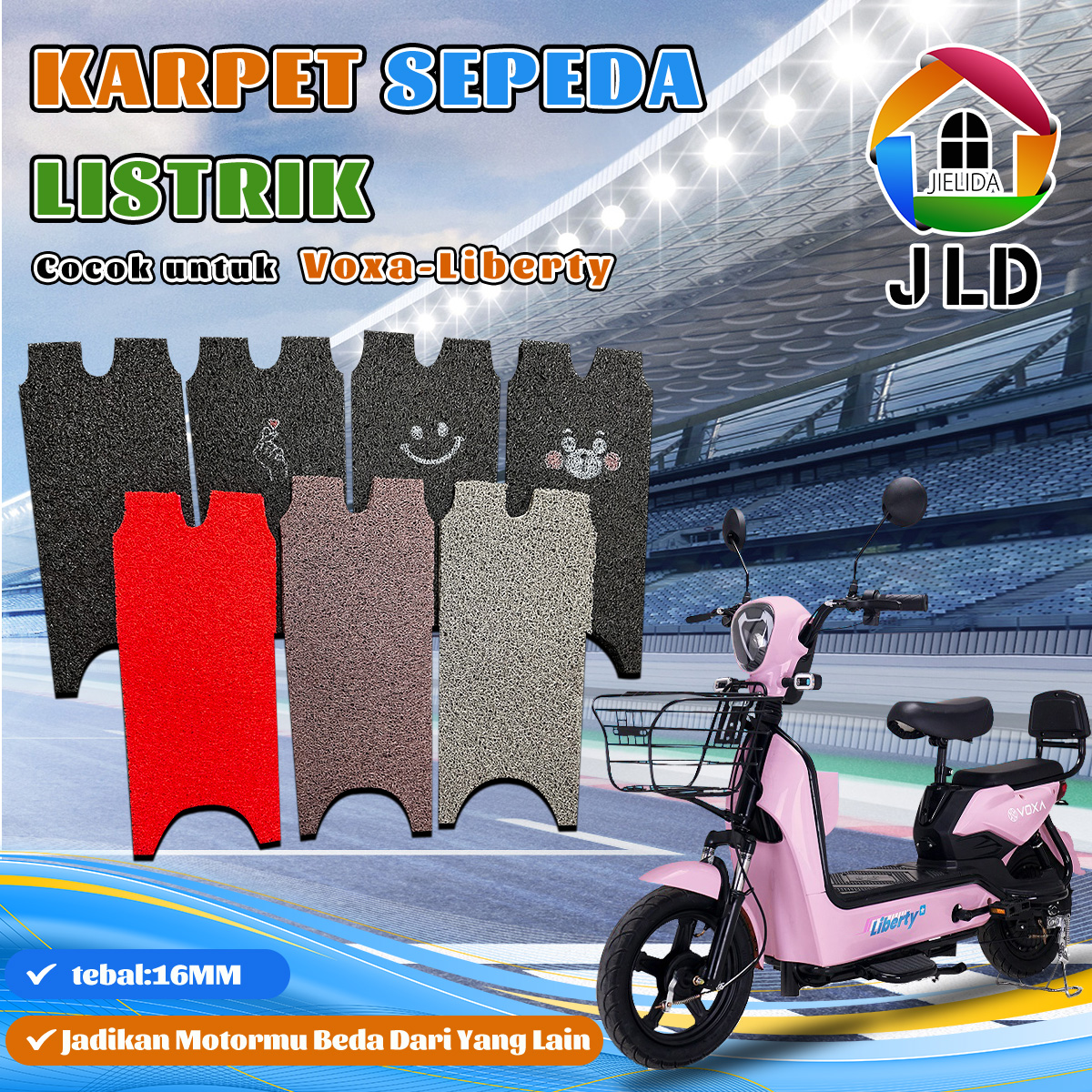 Voxa Liberty Electric bike carpet for sale Harga 19,000 rupiah*Gratis Ongkir