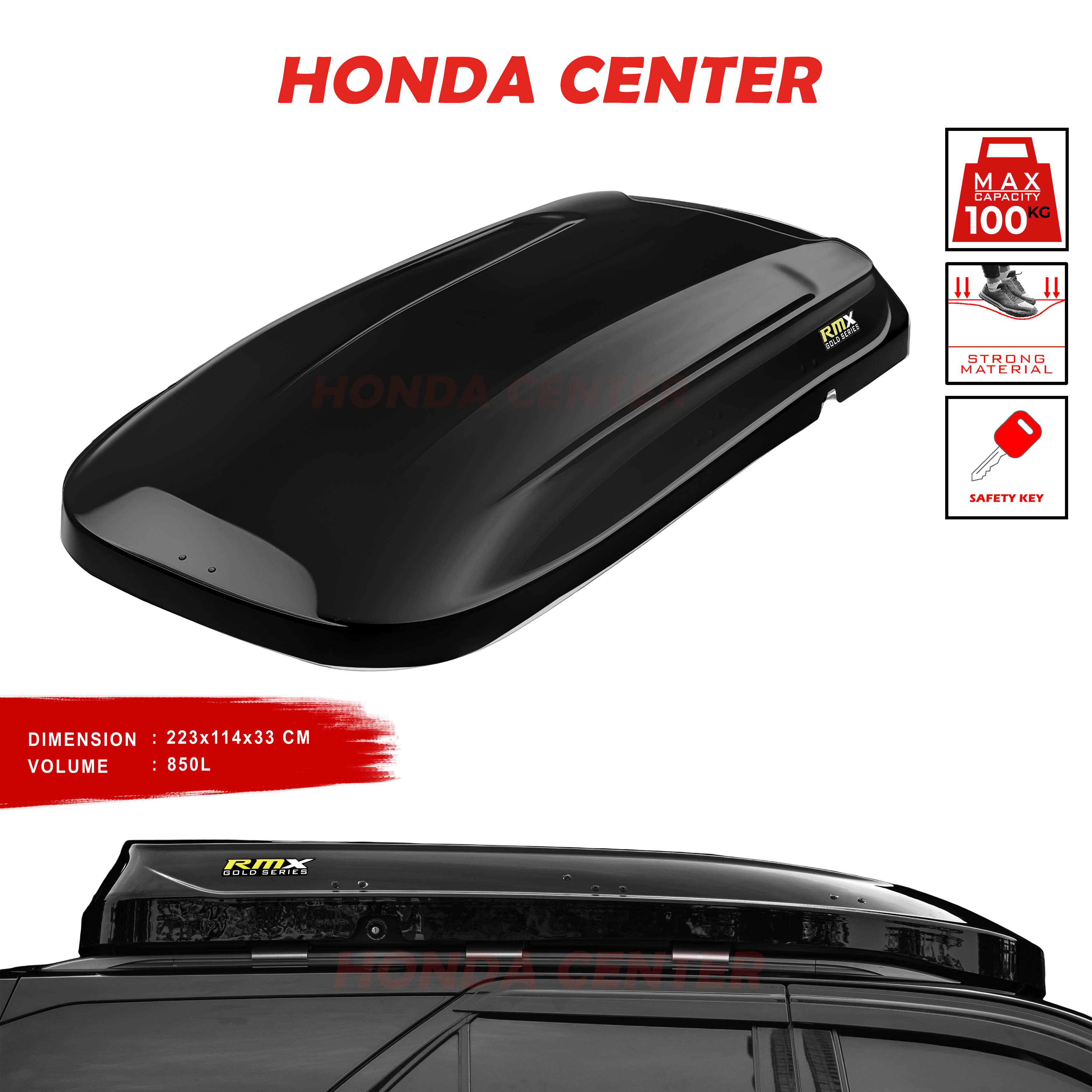 Roof Box Roofbox Car Top Luggage Special Edition Toyota Fortuner by Brand Rmx Gold Series 750L Giá 14,975,000 Đồng*Miễn phí vận chuyển