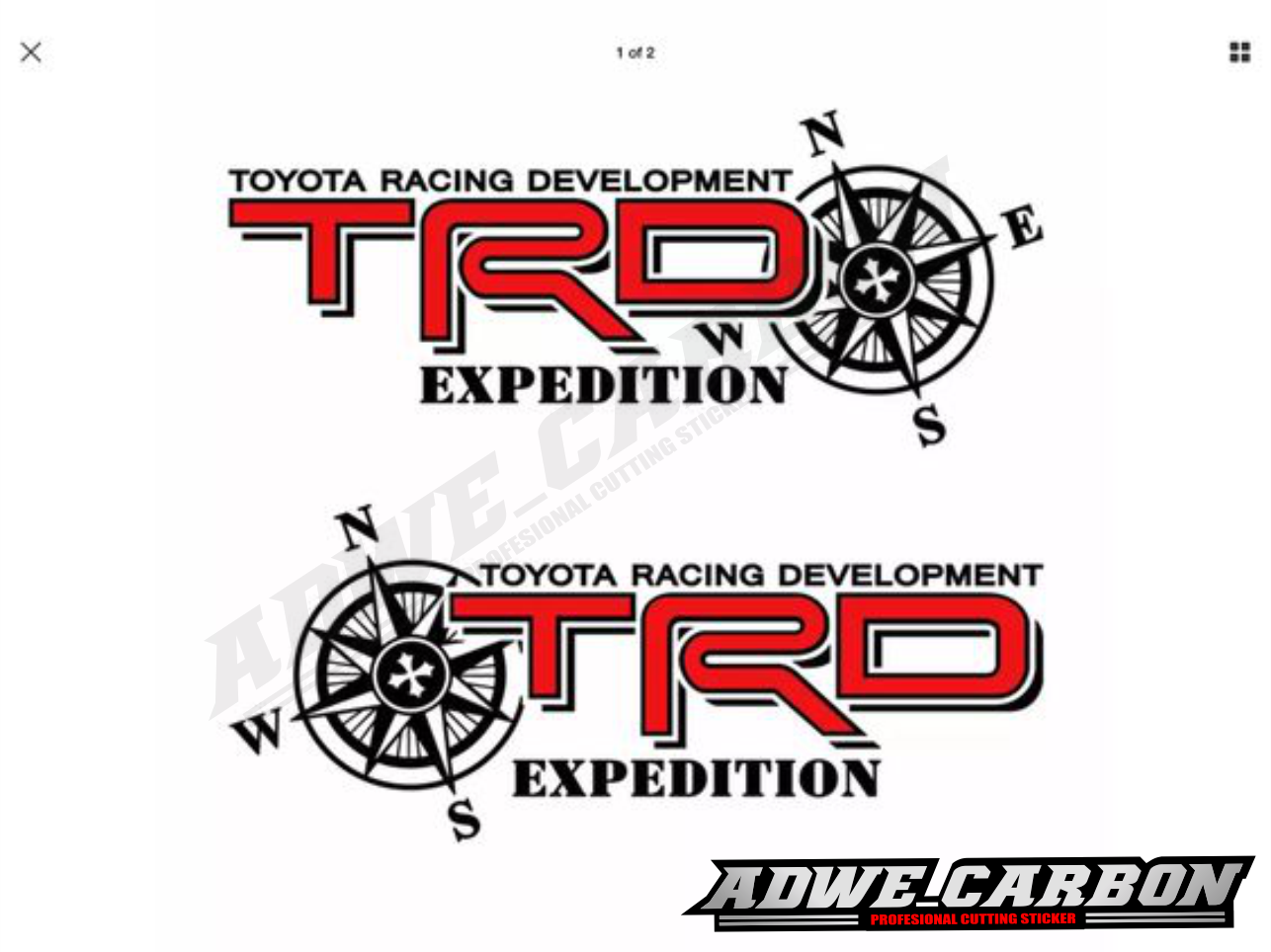 Newest Hot sell Toyota Racing Development sticker car TRD Kompas sticker Giá 15,000 Đồng*Miễn phí vận chuyển