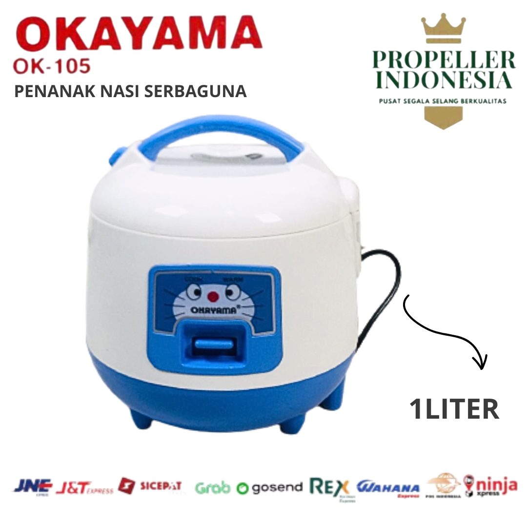 Rice Cooker Magic com Rice Cooker Mini Penanak Nasi Magicom 1liter dan 1.8 liter 3 in 1 Okayama Harga 186,500 rupiah*Gratis Ongkir