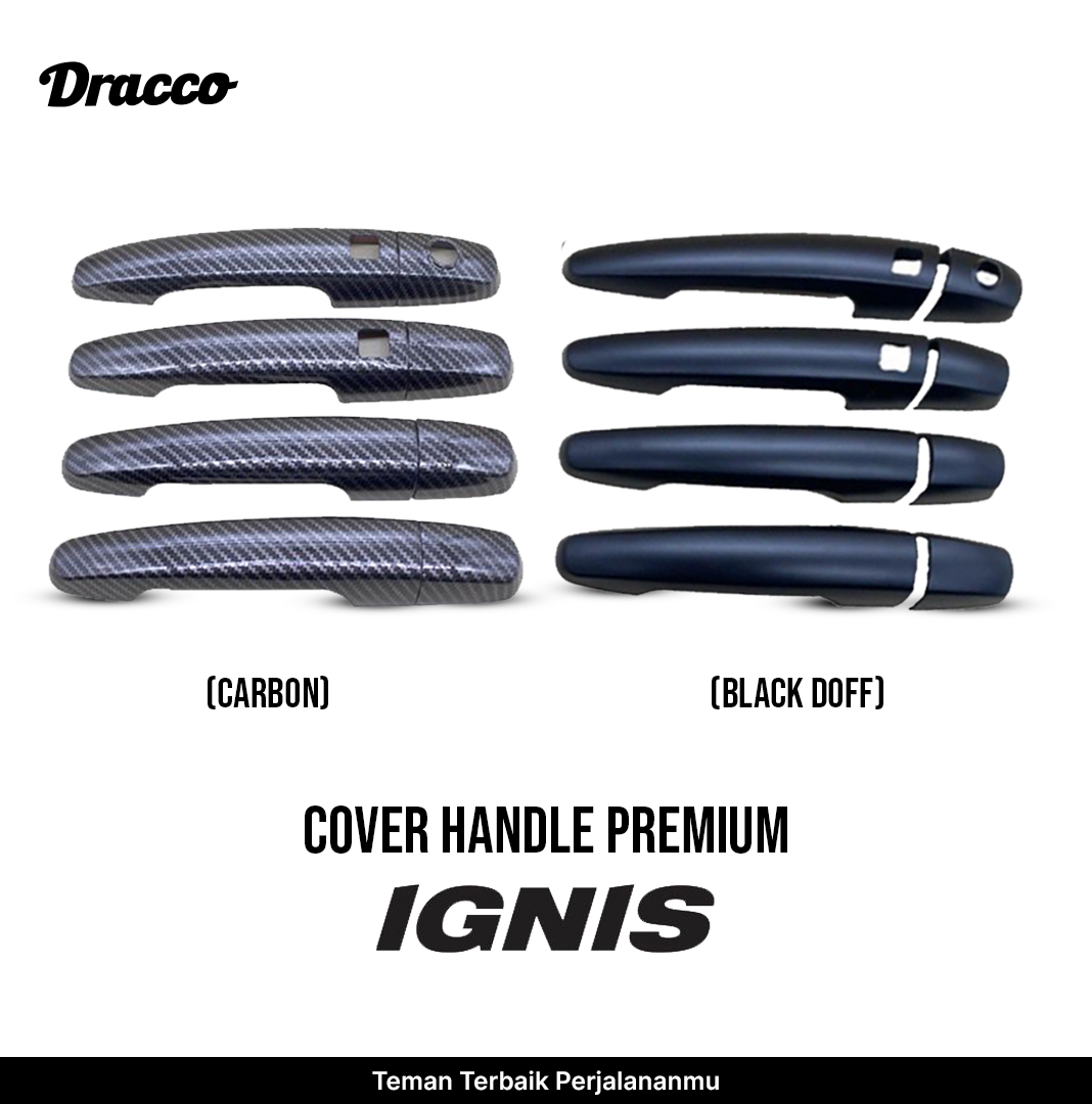 Premium Ignis Carbon Black Doff Handle Cover Car Door Handle Cover Dracco Accessories Harga 90,000 rupiah*Gratis Ongkir