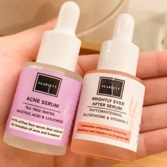 scarlett acne serum tea tree water