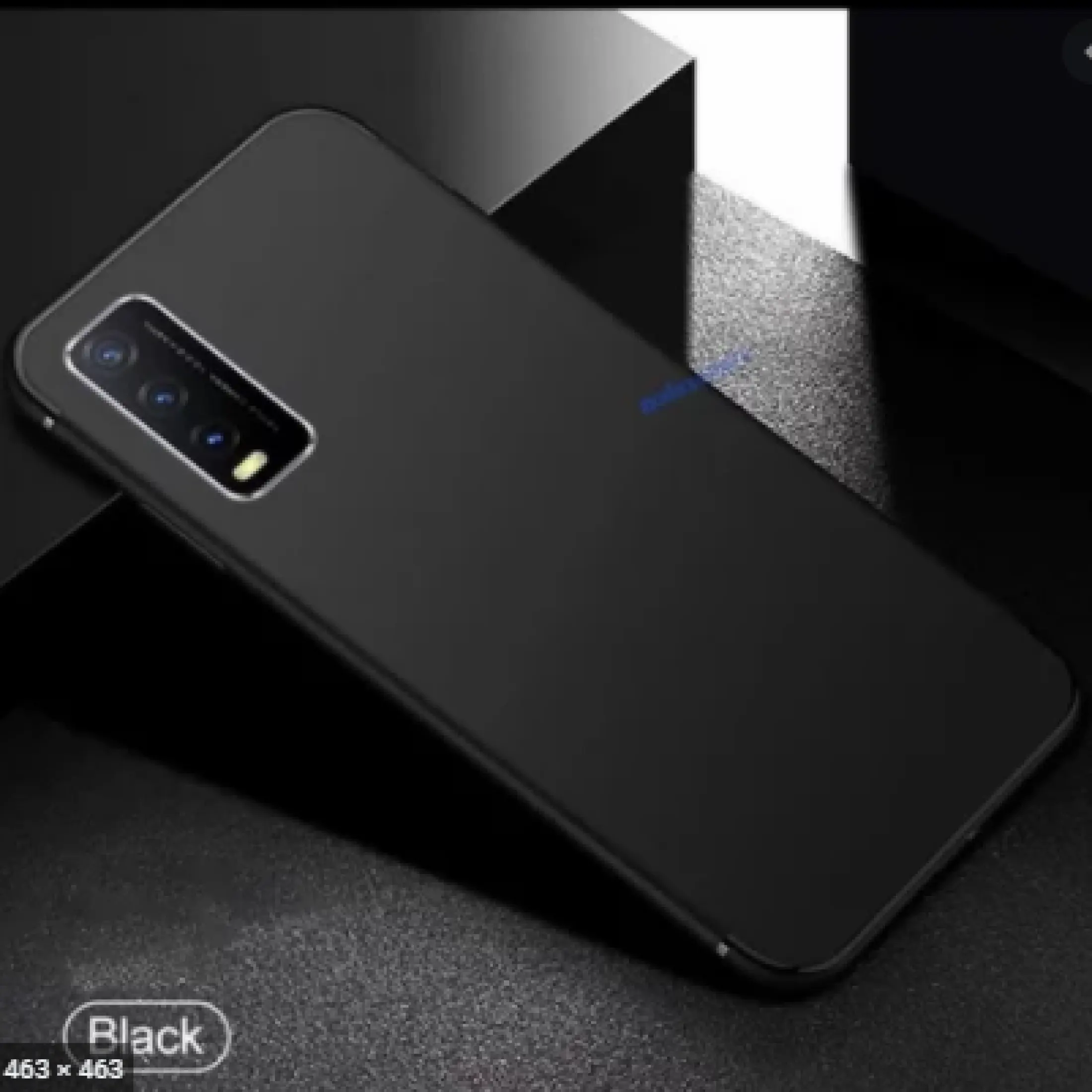 Slim Black Matte Case Vivo Y20 Y20s Y12s Softcase Hitam Polos Matte Case Lazada Indonesia