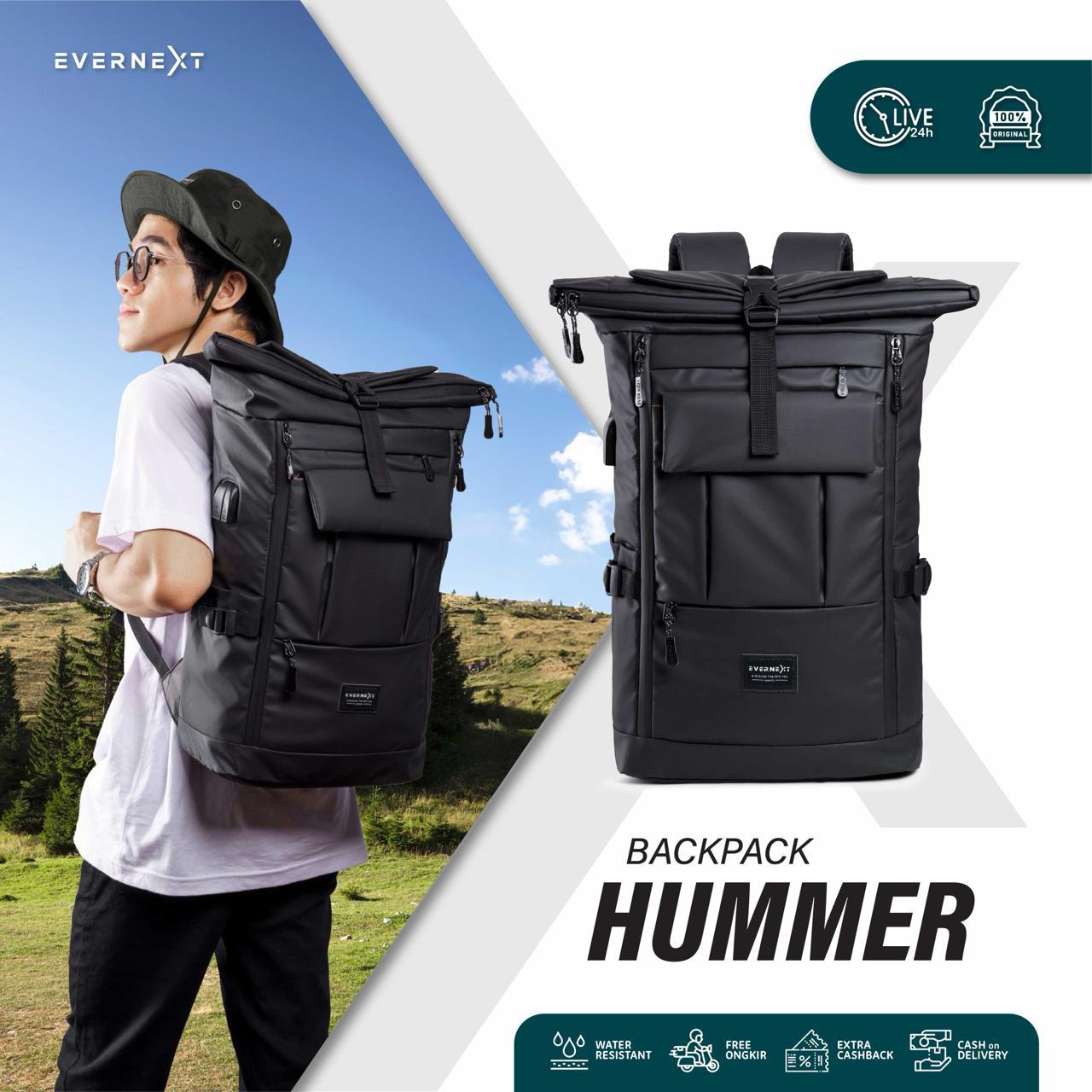 Evernext - Men's Waterproof Backpack Hummer Men's Outdoor Traveling Backpacker Bag - Merek EVERNEXT Harga 245,000 rupiah*Gratis Ongkir